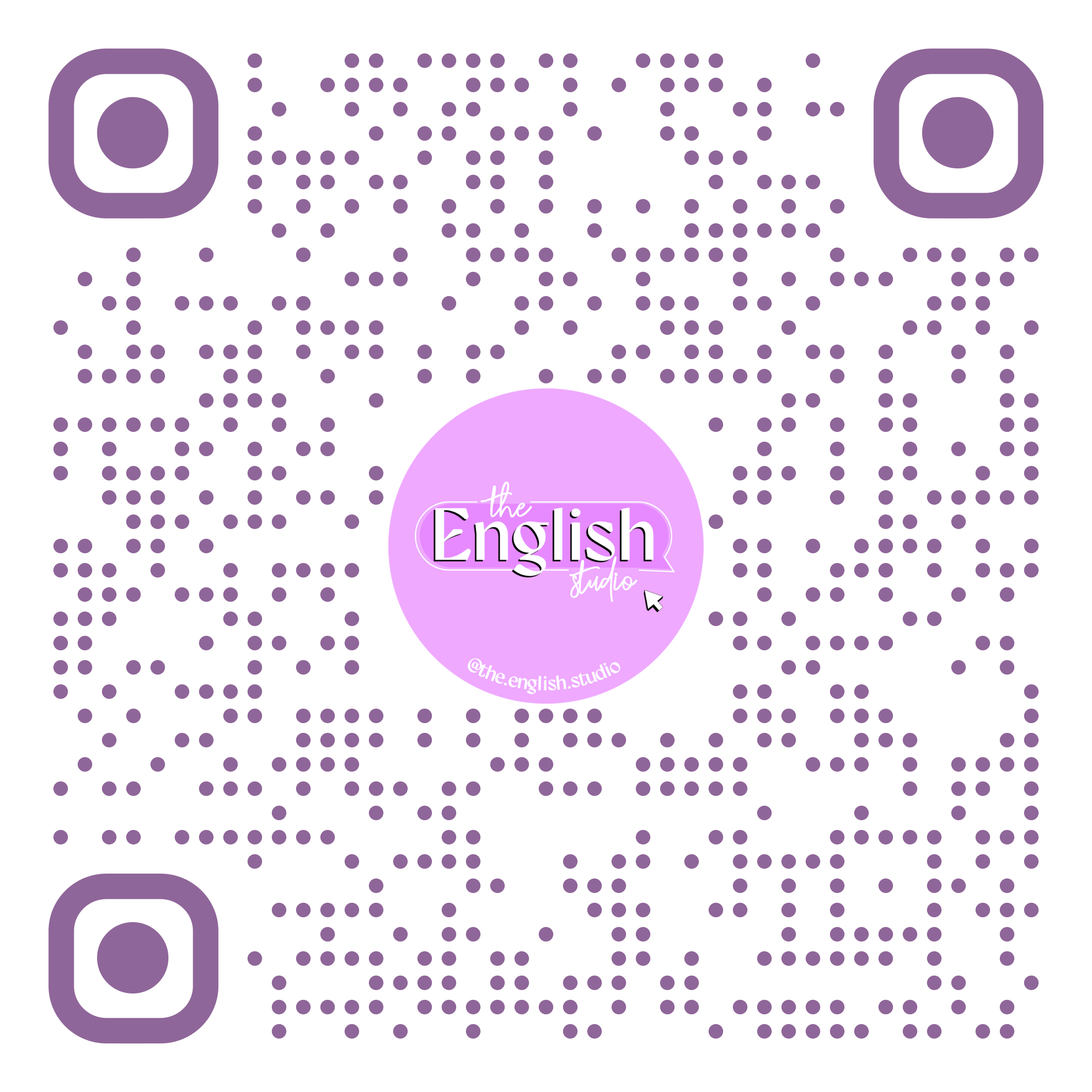 QR The English Studio